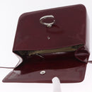 Cartier PANTHERE Shoulder Bag Leather Bordeaux Silver Auth 210248A-20