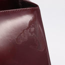 Cartier PANTHERE Shoulder Bag Leather Bordeaux Silver Auth 210248A-22