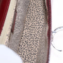 Cartier PANTHERE Shoulder Bag Leather Bordeaux Silver Auth 210248A-24