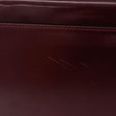 Cartier PANTHERE Shoulder Bag Leather Bordeaux Silver Auth 210248A-4