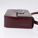 Cartier PANTHERE Shoulder Bag Leather Bordeaux Silver Auth 210248A-5