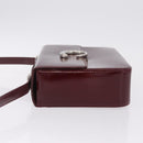 Cartier PANTHERE Shoulder Bag Leather Bordeaux Silver Auth 210248A-6