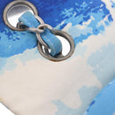 CHANEL Surf Line Choco Bar Chain Bag Canvas Blue Silver CC Auth 210250SM-23