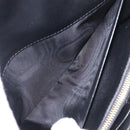 Miu Miu Matelasse Chain Wallet Leather Black Gold Auth 210251V-18