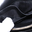 Miu Miu Matelasse Chain Wallet Leather Black Gold Auth 210251V-21