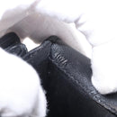 Miu Miu Matelasse Chain Wallet Leather Black Gold Auth 210251V-24