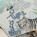GUCCI Horsebit Tiger Bag Leather Multicolor Gold 625615 2149 Auth 210252SM-16