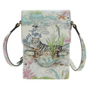 GUCCI Horsebit Tiger Bag Leather Multicolor Gold 625615 2149 Auth 210252SM-2