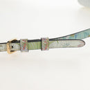 GUCCI Horsebit Tiger Bag Leather Multicolor Gold 625615 2149 Auth 210252SM-9