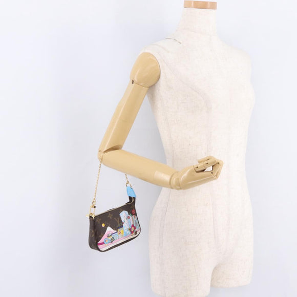 LOUIS VUITTON Vivienne Mini Pochette Accessoires Pouch M81637 LV Auth 210260SM