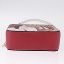 Coach Cruella Hand Bag Leather 2way Red Gold Auth 210263M-12