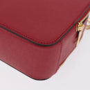 Coach Cruella Hand Bag Leather 2way Red Gold Auth 210263M-16