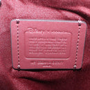 Coach Cruella Hand Bag Leather 2way Red Gold Auth 210263M-20