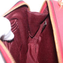 Coach Cruella Hand Bag Leather 2way Red Gold Auth 210263M-25