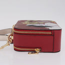 Coach Cruella Hand Bag Leather 2way Red Gold Auth 210263M-5