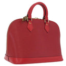 LOUIS VUITTON Epi Alma Hand Bag Castilian Red M52147 LV Auth 210272V-1