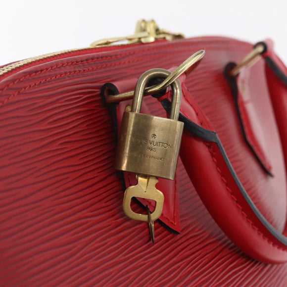 LOUIS VUITTON Epi Alma Hand Bag Castilian Red M52147 LV Auth 210272V