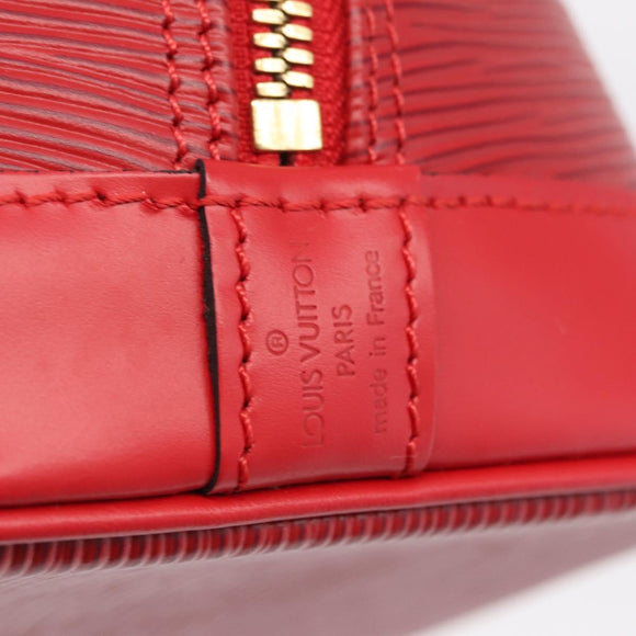 LOUIS VUITTON Epi Alma Hand Bag Castilian Red M52147 LV Auth 210272V