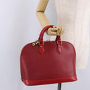 LOUIS VUITTON Epi Alma Hand Bag Castilian Red M52147 LV Auth 210272V-22