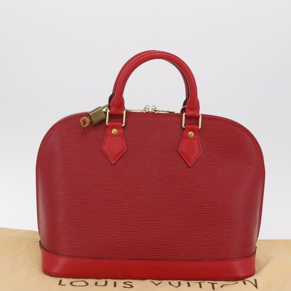 LOUIS VUITTON Epi Alma Hand Bag Castilian Red M52147 LV Auth 210272V