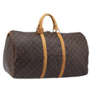 LOUIS VUITTON Monogram Keepall 60 Boston Bag M41422 LV Auth 210276-1