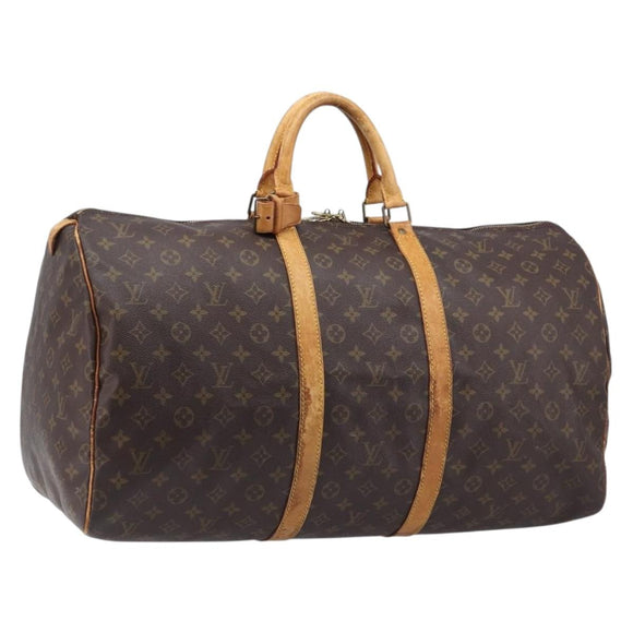 LOUIS VUITTON Monogram Keepall 60 Boston Bag M41422 LV Auth 210276