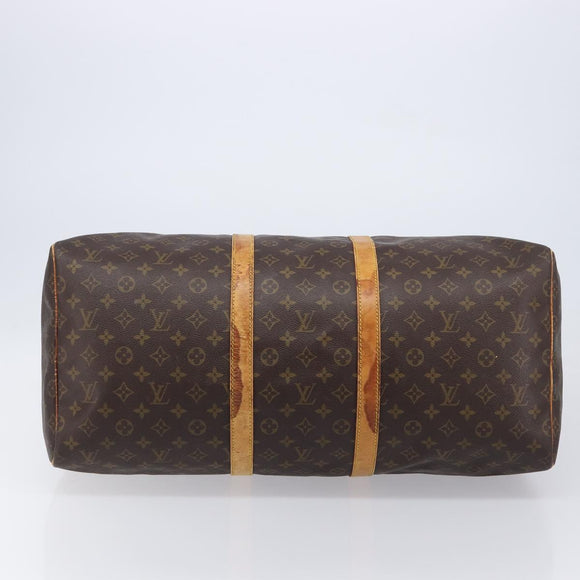 LOUIS VUITTON Monogram Keepall 60 Boston Bag M41422 LV Auth 210276