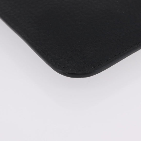 LOUIS VUITTON Cabalite Pouch Leather Black Silver LV Auth 210280A