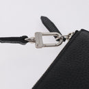LOUIS VUITTON Cabalite Pouch Leather Black Silver LV Auth 210280A-15