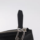LOUIS VUITTON Cabalite Pouch Leather Black Silver LV Auth 210280A-16