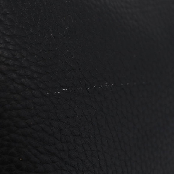 LOUIS VUITTON Cabalite Pouch Leather Black Silver LV Auth 210280A