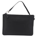 LOUIS VUITTON Cabalite Pouch Leather Black Silver LV Auth 210280A-2
