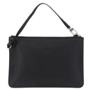 LOUIS VUITTON Cabalite Pouch Leather Black Silver LV Auth 210280A-3