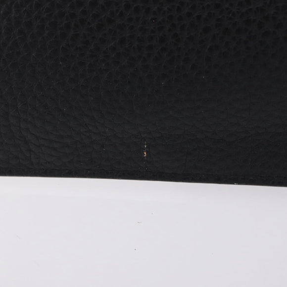 LOUIS VUITTON Cabalite Pouch Leather Black Silver LV Auth 210280A