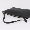 LOUIS VUITTON Cabalite Pouch Leather Black Silver LV Auth 210280A-7