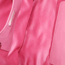 Miu Miu Matelasse Hand Bag Leather 2way Pink Silver Auth 210282A-21