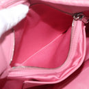 Miu Miu Matelasse Hand Bag Leather 2way Pink Silver Auth 210282A-26