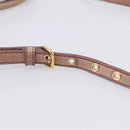 Miu Miu Matelasse Hand Bag Vitellolux 2way Pink Gold Auth 210286A-10