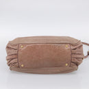Miu Miu Matelasse Hand Bag Vitellolux 2way Pink Gold Auth 210286A-12