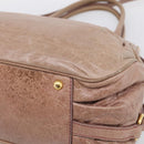 Miu Miu Matelasse Hand Bag Vitellolux 2way Pink Gold Auth 210286A-13