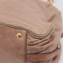 Miu Miu Matelasse Hand Bag Vitellolux 2way Pink Gold Auth 210286A-15
