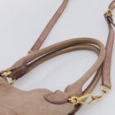 Miu Miu Matelasse Hand Bag Vitellolux 2way Pink Gold Auth 210286A-8