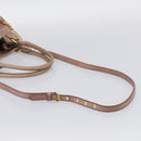 Miu Miu Matelasse Hand Bag Vitellolux 2way Pink Gold Auth 210286A-9