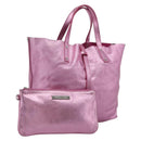 Tiffany & Co. Hand Bag Leather Pink Auth 210288A-1