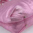 Tiffany & Co. Hand Bag Leather Pink Auth 210288A-10