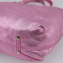 Tiffany & Co. Hand Bag Leather Pink Auth 210288A-11