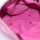 Tiffany & Co. Hand Bag Leather Pink Auth 210288A-13