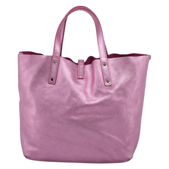 Tiffany & Co. Hand Bag Leather Pink Auth 210288A