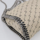 Stella McCartney Chain Falabella Bag Canvas Beige Silver 371223 Auth 210289A-13