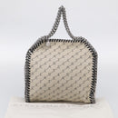 Stella McCartney Chain Falabella Bag Canvas Beige Silver 371223 Auth 210289A-25